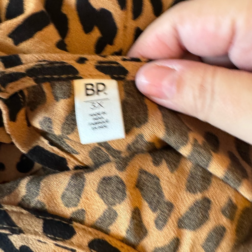 Nordstrom Leopard Print Long Sleeve Dress - Picture 4 of 9